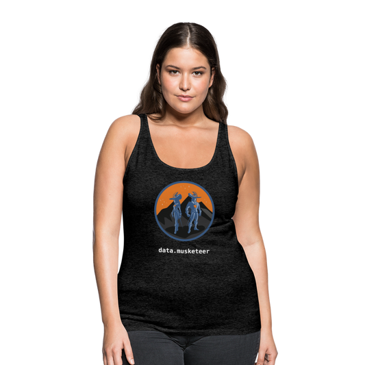 data.musketeer Tank Top Women - charcoal grey