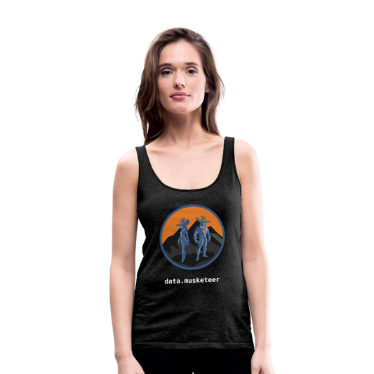 data.musketeer Tank Top Women - charcoal grey